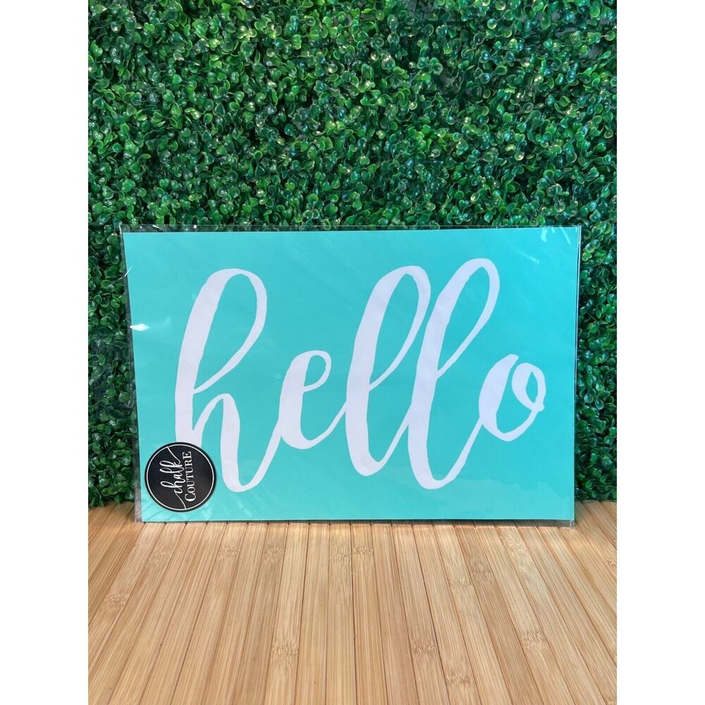 New Chalk Couture Hello Retired, Size C Crafting Gift 18 x 12